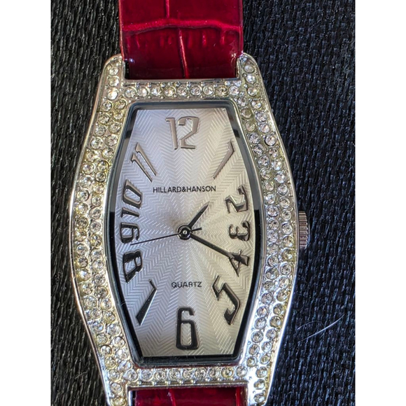 HILLARD&HANSON Accessories - Women's HILLARD&HANSON One Size Red Silver Watch